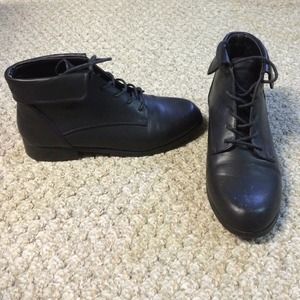 Black ankle boots