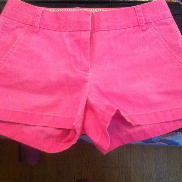 Hot pink Jcrew chino shorts 3in inseam