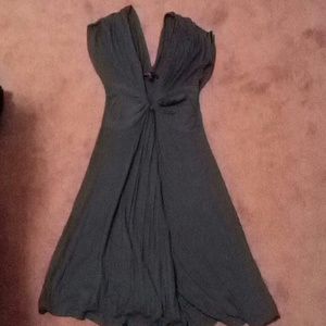 Rouched sleeveless dress