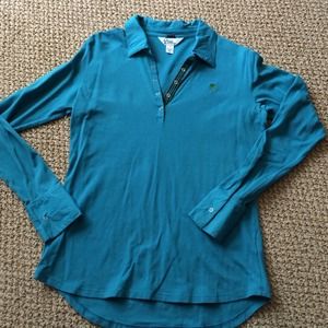 Lilly Pulitzer long sleeve polo Size M