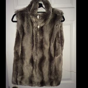 Faux Fur reversible vest!