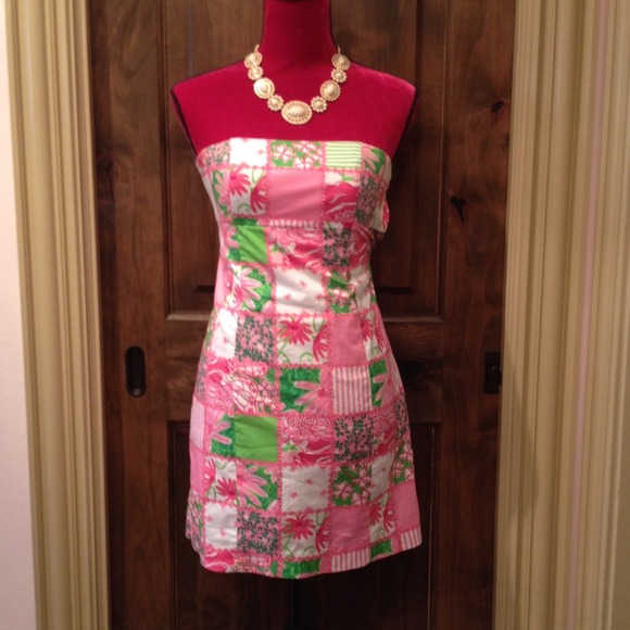 Lilly Pulitzer Patchwork Tie Back Dress (NWOT)