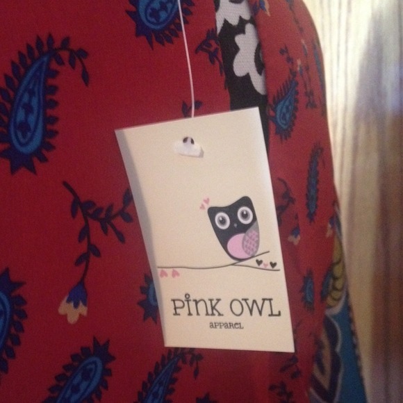 🎉🎉JUST REDUCED🎉🎉Pink owl apparel dress. - Picture 3 of 5