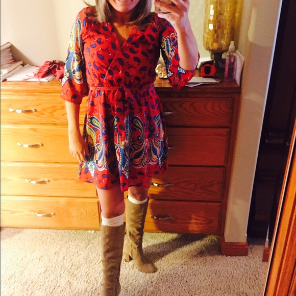 🎉🎉JUST REDUCED🎉🎉Pink owl apparel dress. - Picture 4 of 5