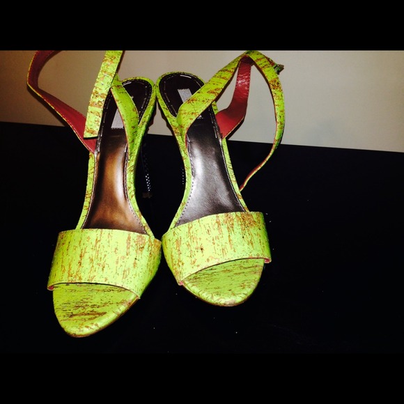 Rachel Roy Karol women lime dress sandals shoe
