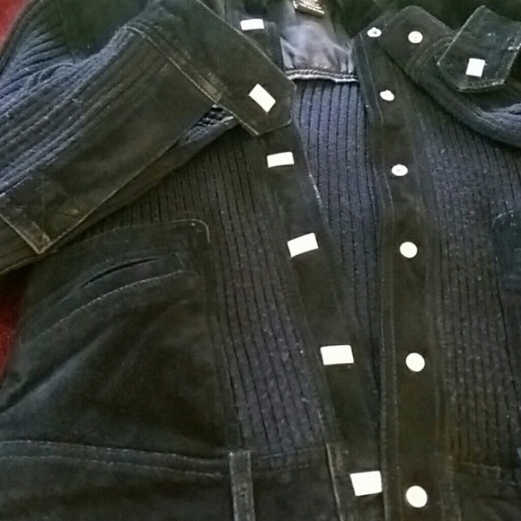 Suede and wool jacket by Paraphrase. Great cond. - Picture 2 of 4