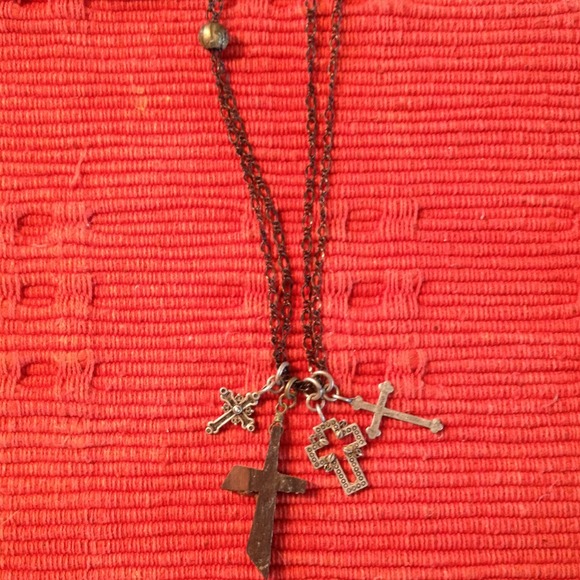 Lucky brand cross necklace