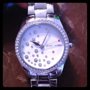 Betsy Johnson silver watch