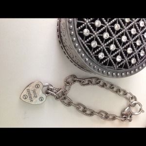 Juicy Couture Chained Link Heart Lock Bracelet