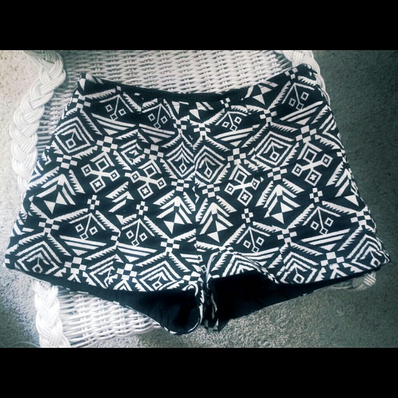 Aztec printed shorts