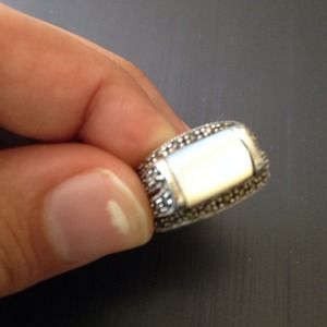 Moon stone with sterling silver