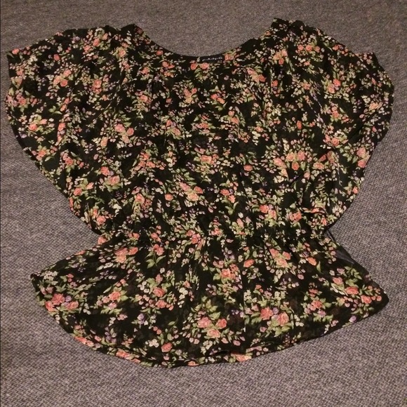 Floral Peplum Top.