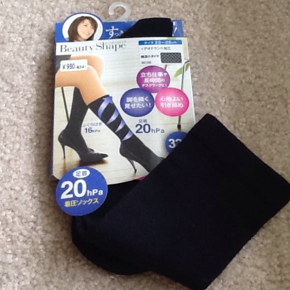 Black long socks from Japan