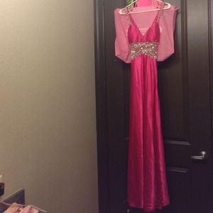 Pink Sequin Gown