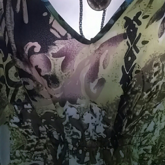 NWOT  FEMININE ASYMMETRICAL TANK - Picture 2 of 3