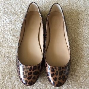 *Reduced* J. Crew Patent Tortoise Ballet Flats
