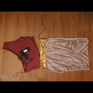 Asos one shoulder cut out dress size 6