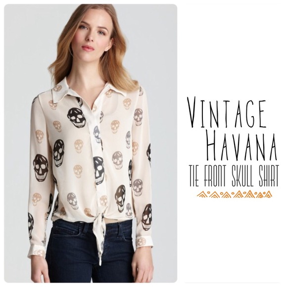 👙SALE👙 Vintage Havana skull shirt(size M)