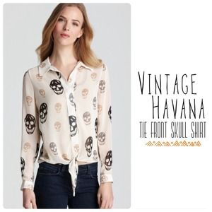 👙SALE👙 Vintage Havana skull shirt(size M)
