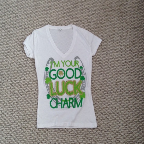 White St. Patricks day shirt!