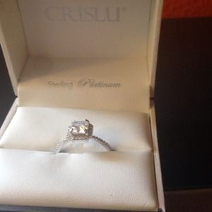Sterling platinum ring