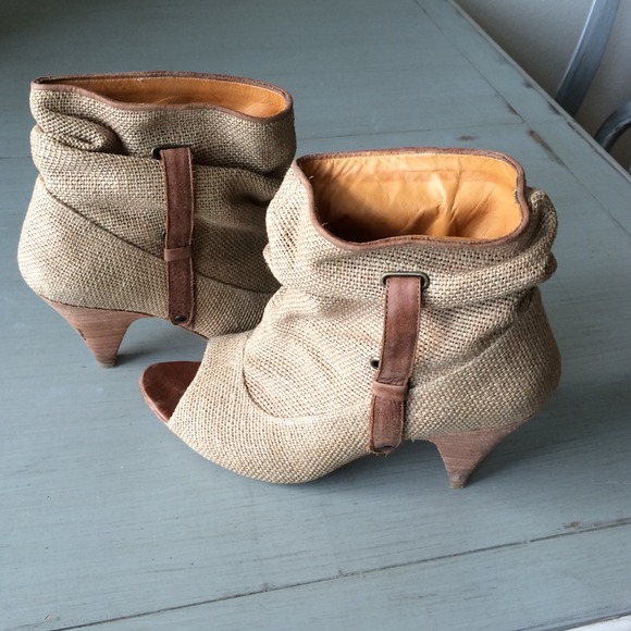 Tan booties