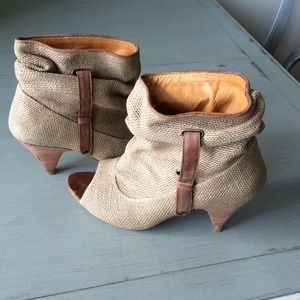 Tan booties