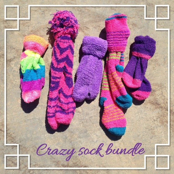 Crazy fuzzy sock bundle