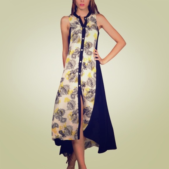 Halter maxi silk dress