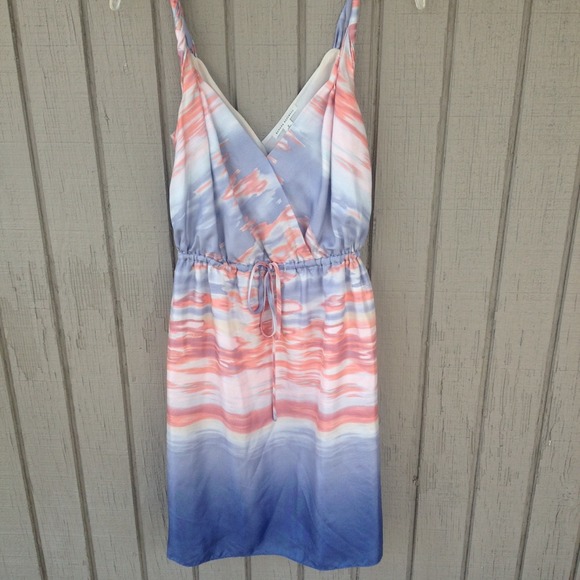 Banana Republic Dresses & Skirts - ❌SOLD❌ Silk Watercolor Pattern Summer Dress