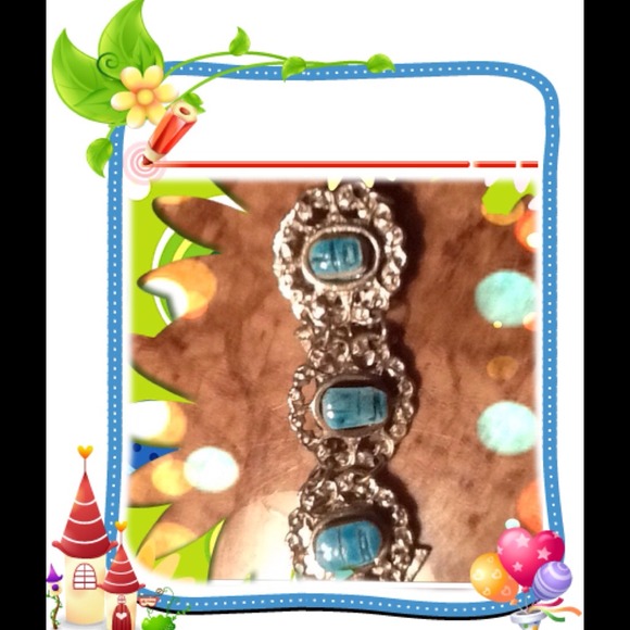 Silver and turquoise bracelet - Picture 3 of 4