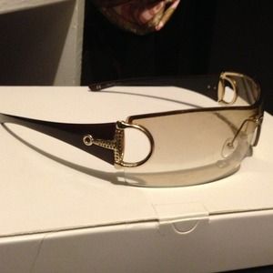 Authentic Gucci shield sunglasses