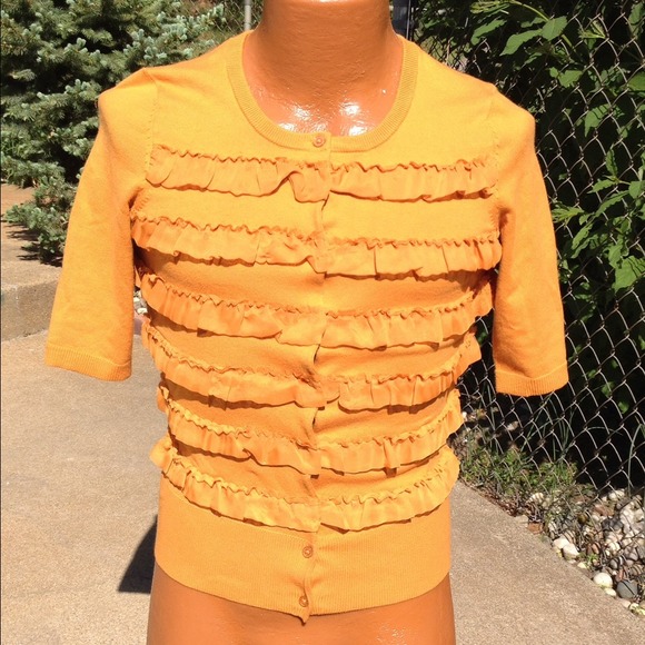 The Limited Tops - 🎊🎉HOST PICK🎊🎉  Pumpkin colored ruffled top