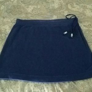 Express Royal Blue Terrycloth Skirt