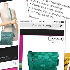Coach Sig NYL File BagSOLD
