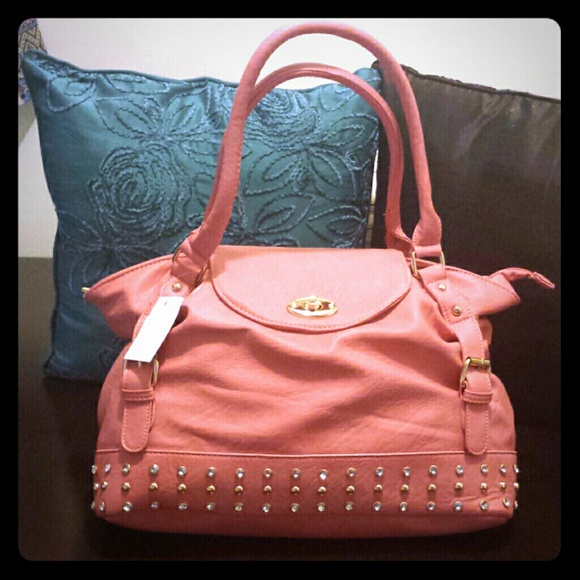 Large rhinestones & studded purse - Picture 1 of 4