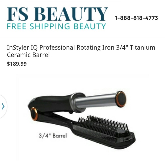 Instyler 3/4" professional rotating iron