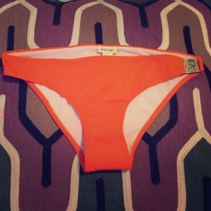 Orange color bikini bottom size S