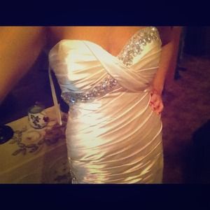 Beautiful Champagne Prom Dress