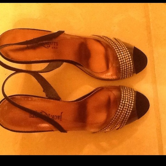🚫SOLD🚫 Vintage Jack Rogers Formal Sandal Heels - Picture 2 of 4