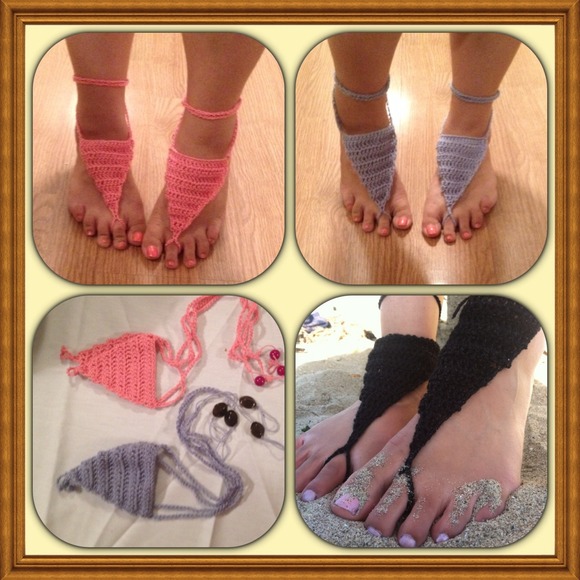 Trendy Handmade bare foot crochet ... !!