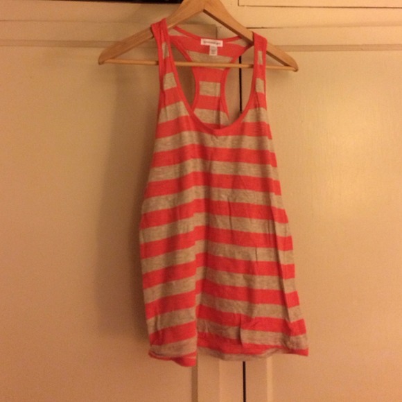 Brand new coral stripe tank