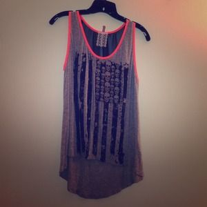 Stripes and skull tank top