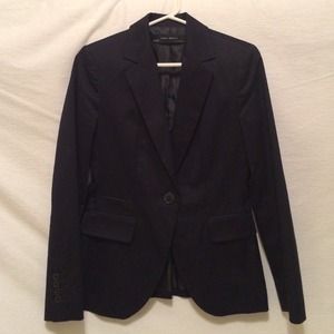 Navy Zara blazer.
