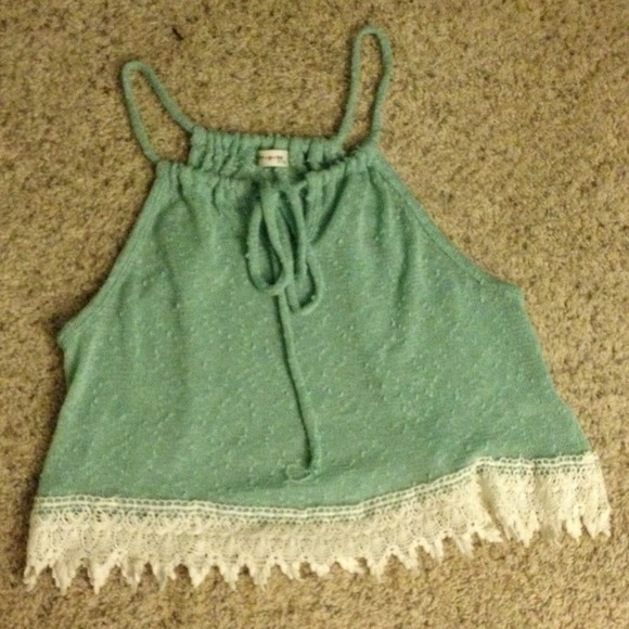 Light green nitted shirt