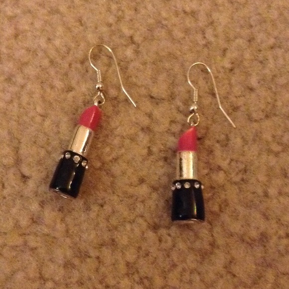 Lipstick earrings