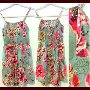 [Sold] Flowered High-Low Dress