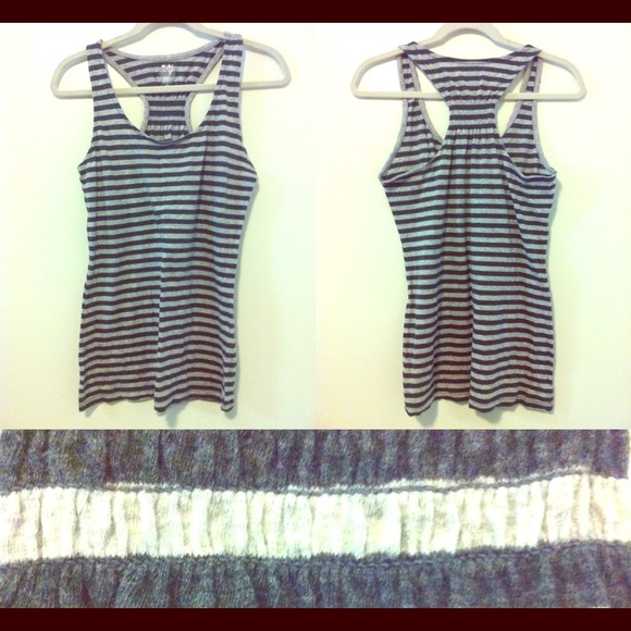 Gray Striped Tank