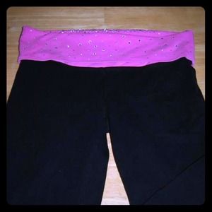 Pink yoga pants