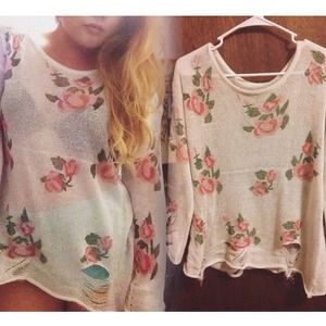 Rose sweater! 🌹